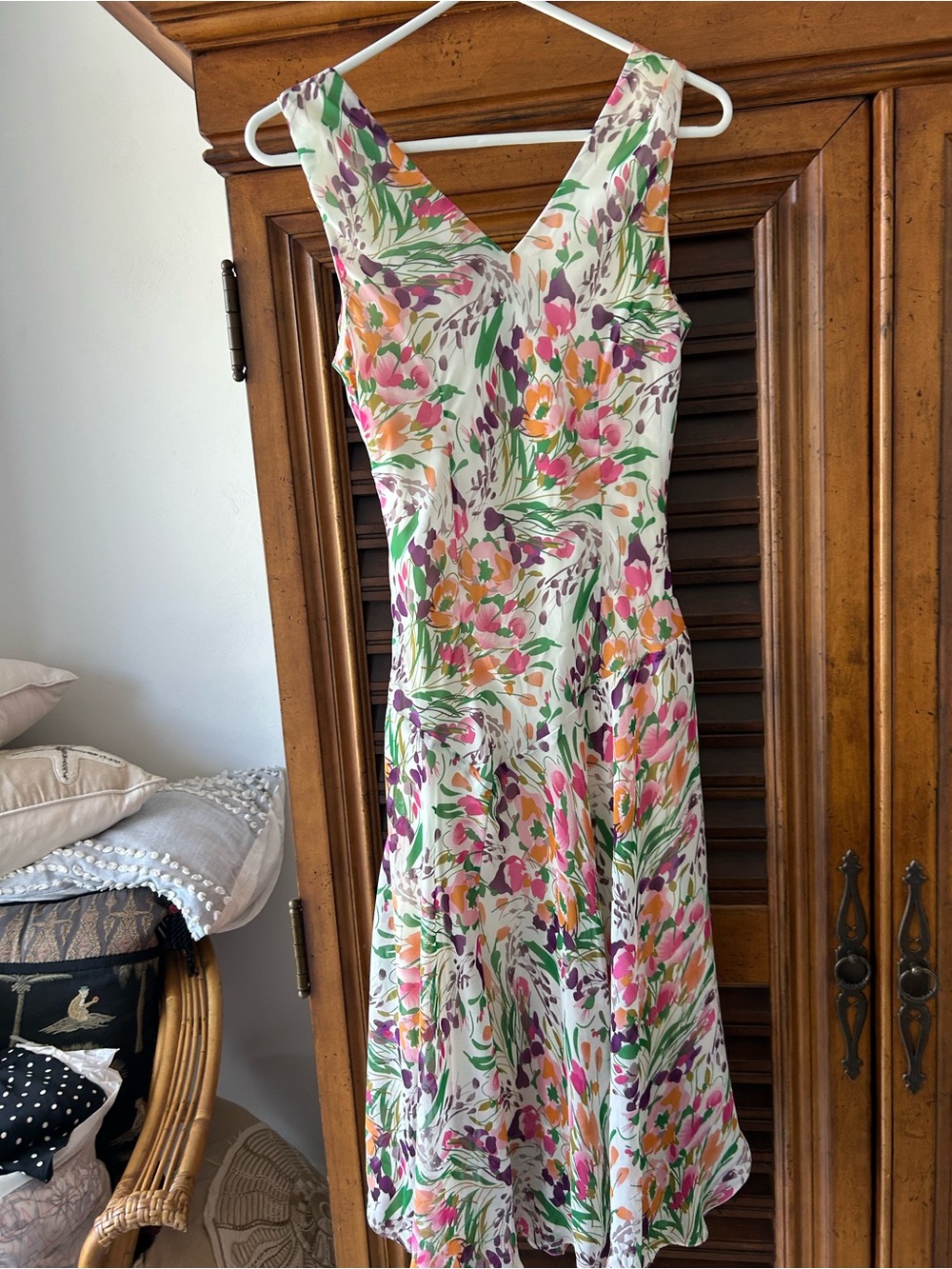 Vintage Rabbit Rabbit Rabbit Designs Floral Fit & Flare Dress – Size 6 - Picture 4 of 9